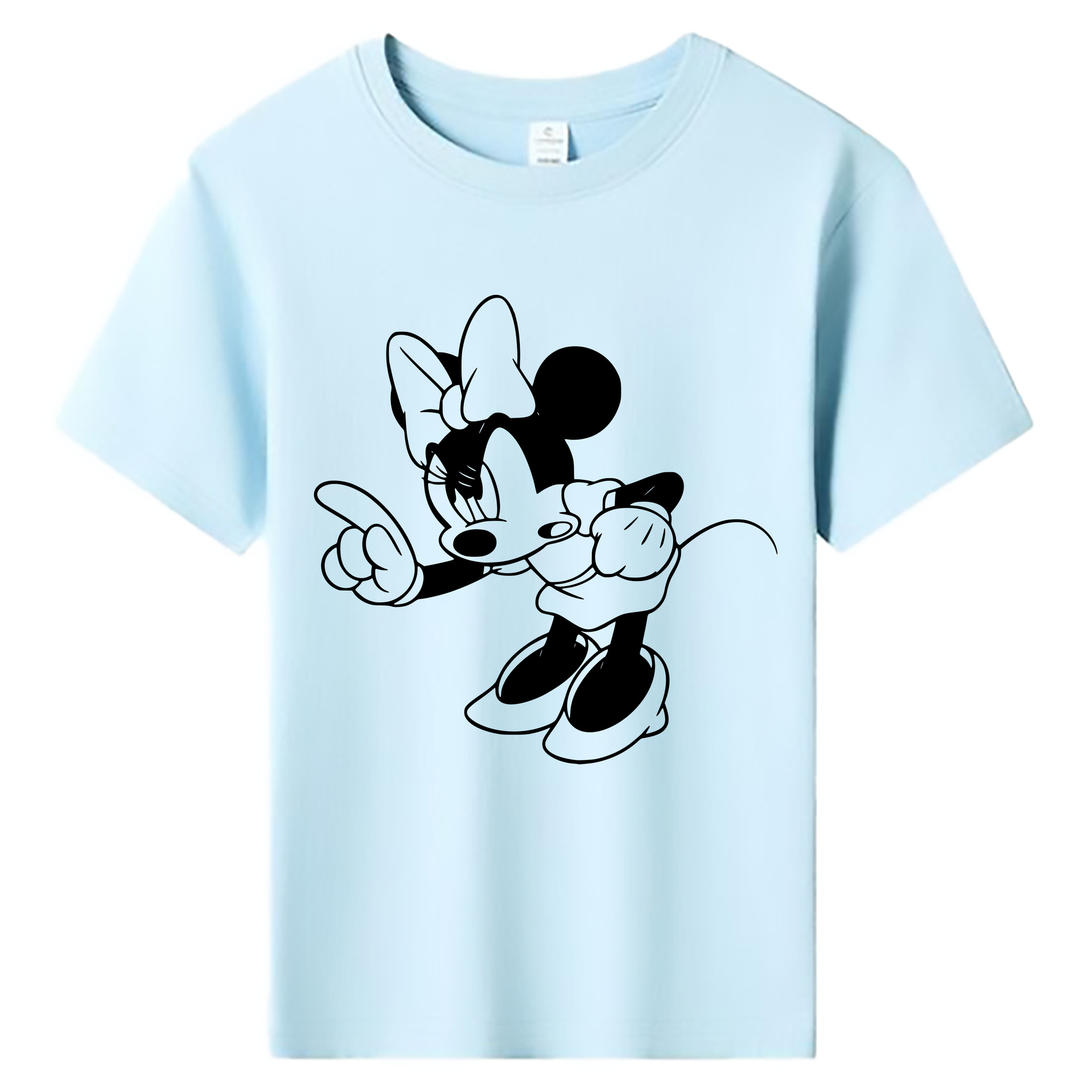 ミッキーマウス Mickey Mouse 綿100％キッズTシャツ（フロントプリント）